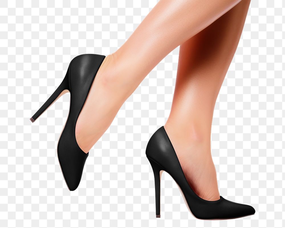 Women's high heels png, transparent background