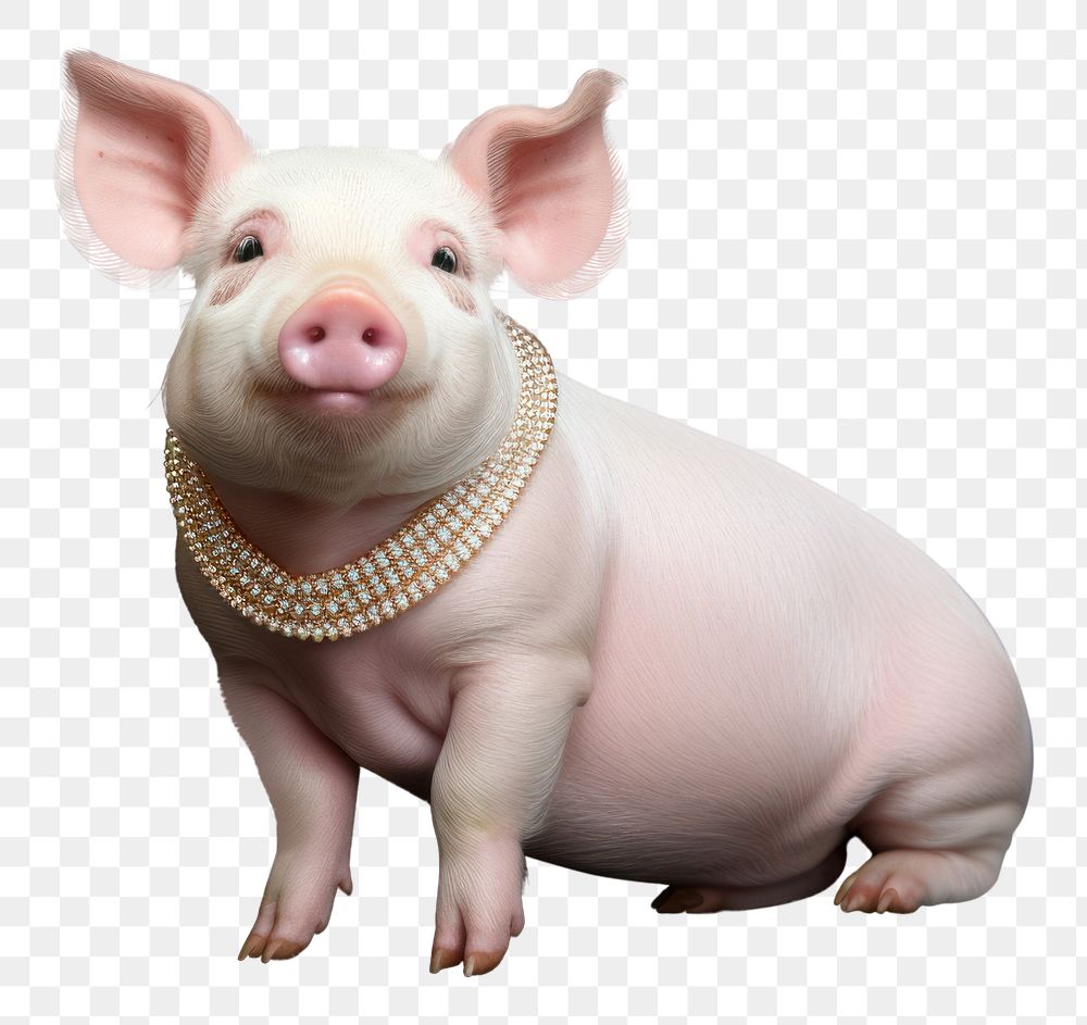 PNG Pig animal mammal portrait. AI generated Image by rawpixel.