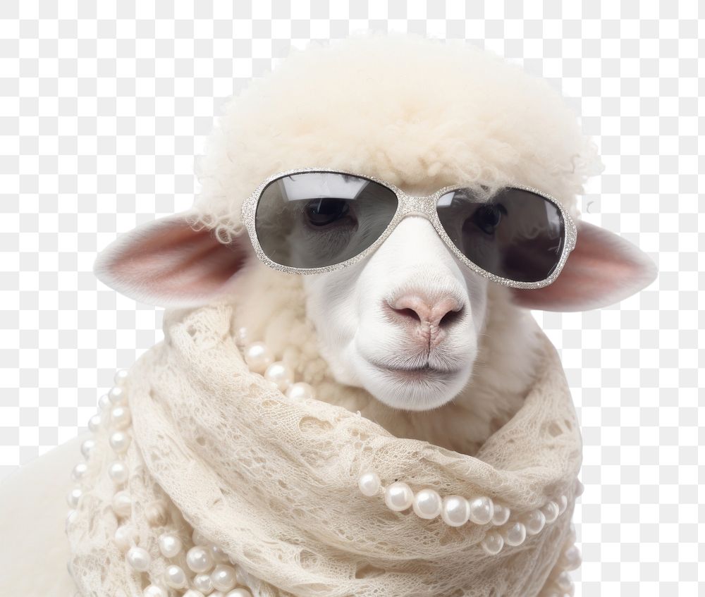 PNG Sheep animal accessories sunglasses