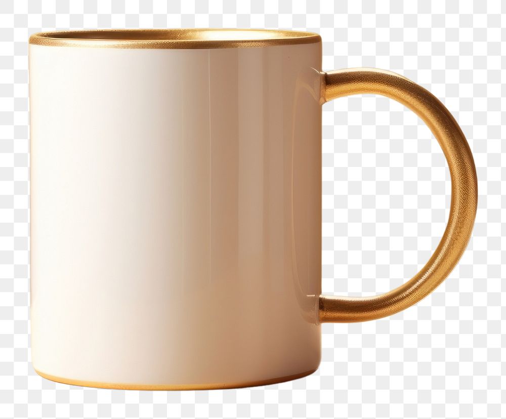 PNG Mug coffee drink gold. AI generated Image by rawpixel.