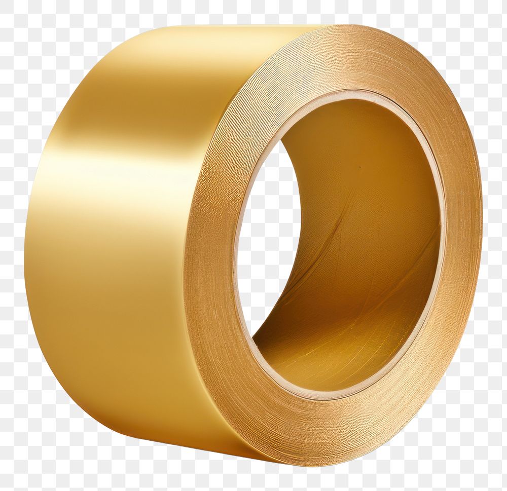 PNG Roll of duct tape gold jewelry circle. AI generated Image by rawpixel.