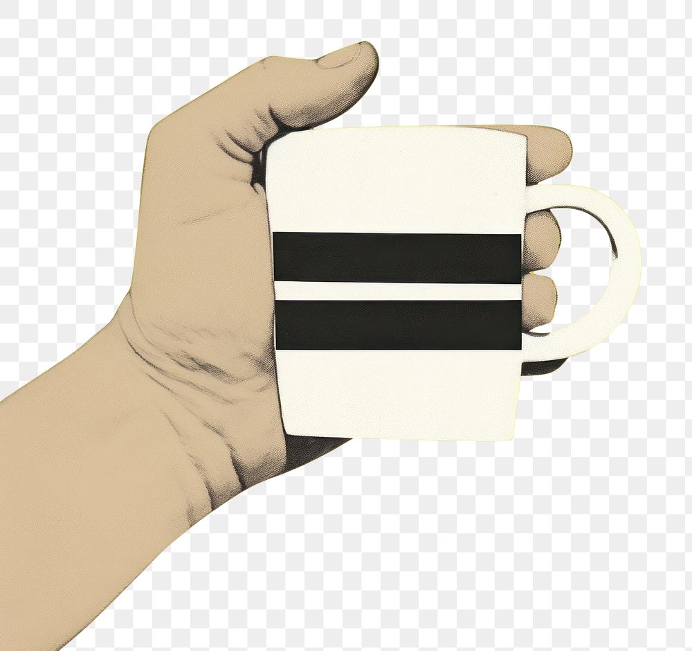 PNG A coffee drink hand cup. AI generated Image by rawpixel.