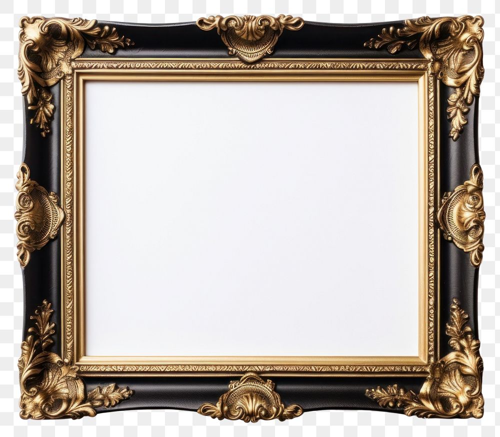PNG Squart Victoria black and gold mirror frame photo. AI generated Image by rawpixel.
