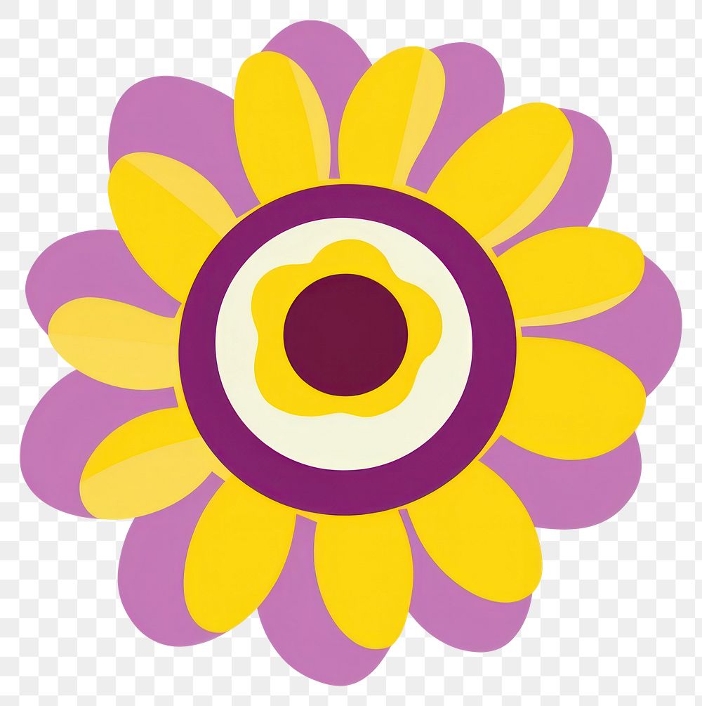 PNG  Sunflower pattern shape plant. AI generated Image by rawpixel.