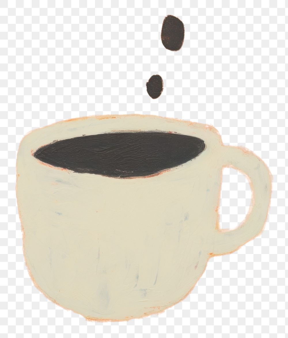 PNG Coffee mug backgrounds painting drink. AI generated Image by rawpixel.