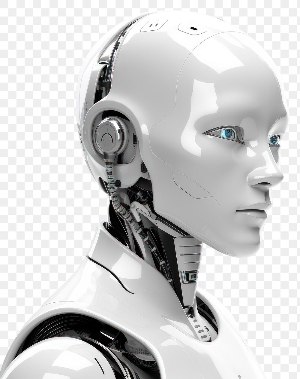 PNG Future artificial intelligence robot adult technology futuristic. AI generated Image by rawpixel.