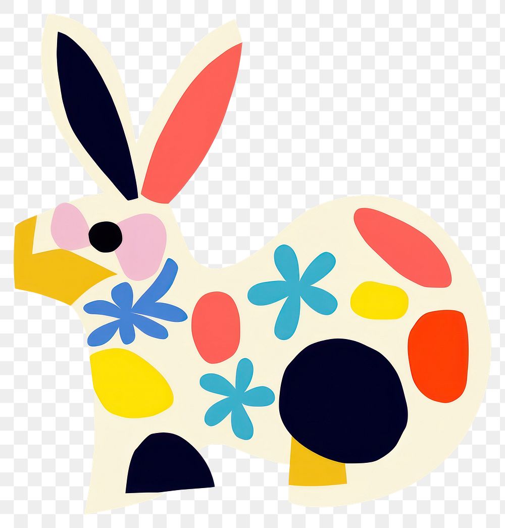 PNG  Rabbit pattern animal mammal. AI generated Image by rawpixel.
