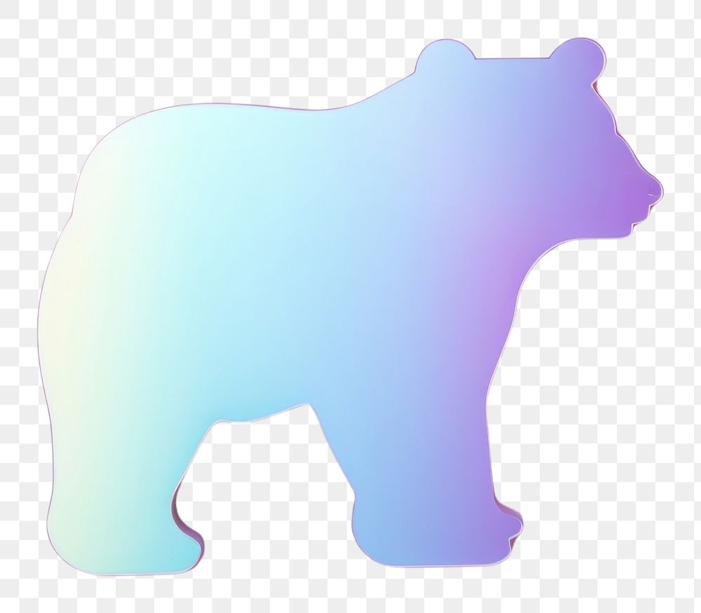 PNG Bear mammal shape representation. AI generated Image by rawpixel.