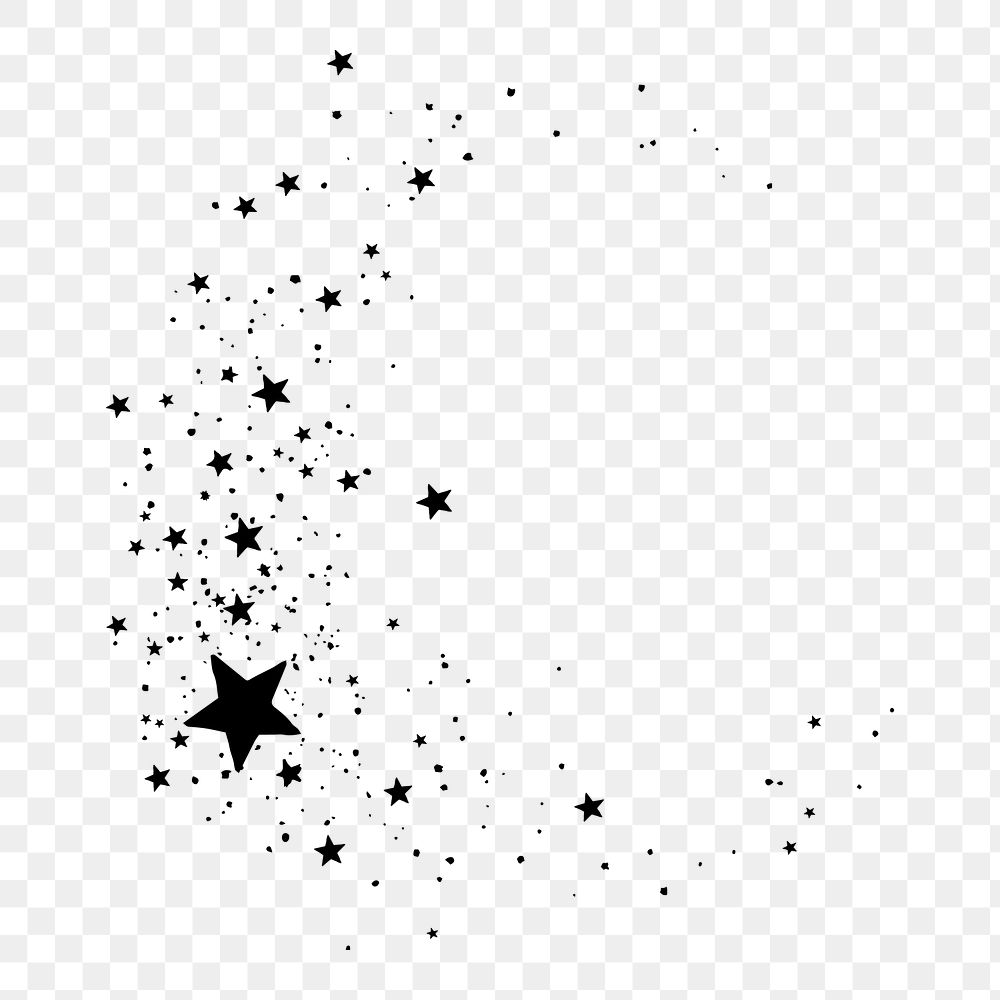 PNG  Sparkles Stars silhouette adult star.
