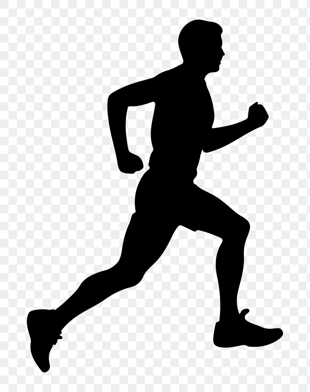 PNG  Running silhouette jogging adult.
