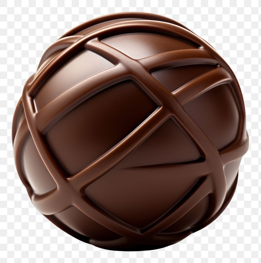PNG Ball chocolate food white background. AI generated Image by rawpixel.