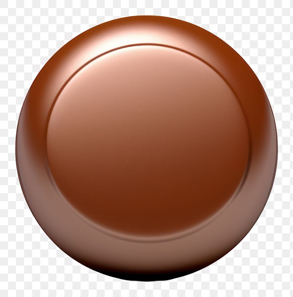 PNG Button chocolate sphere white background. AI generated Image by rawpixel.