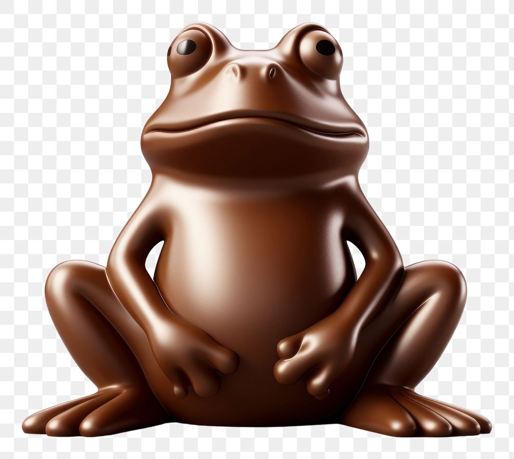 PNG Frog amphibian chocolate wildlife. AI generated Image by rawpixel.