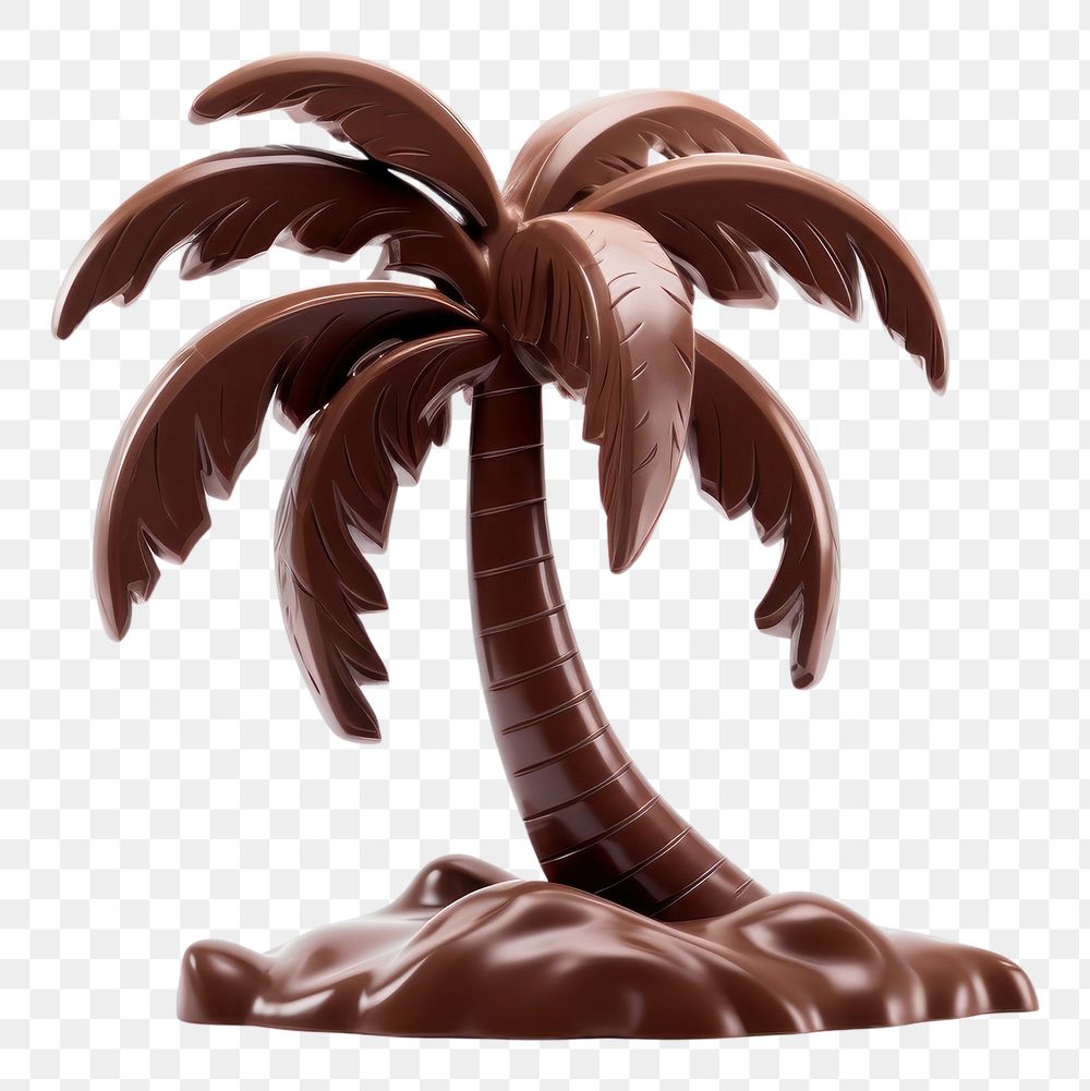 PNG Palm tree chocolate dessert food. AI generated Image by rawpixel.