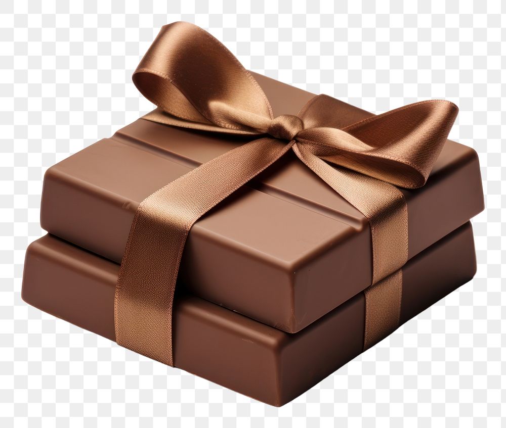 PNG Present chocolate gift box. AI generated Image by rawpixel.