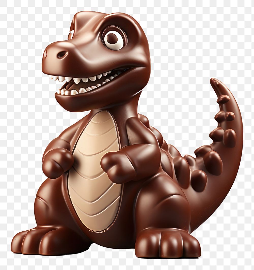 PNG Toy dinosaur chocolate reptile animal. AI generated Image by rawpixel.