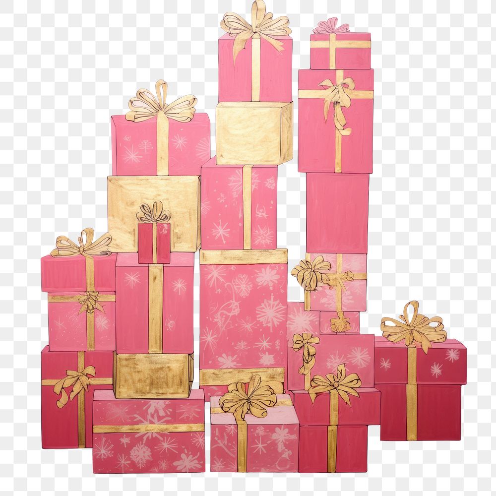 PNG Gold silver pink christmas presents gift box backgrounds. AI generated Image by rawpixel.