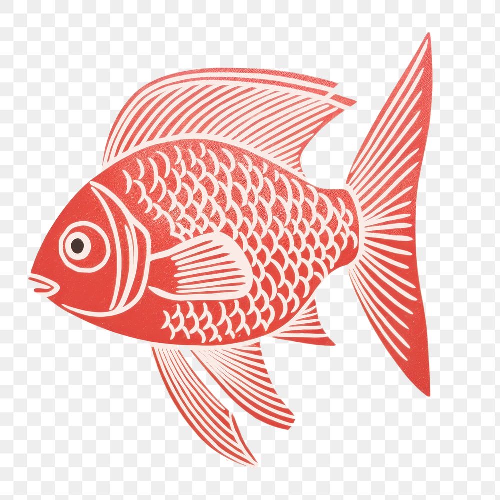 PNG Fish drawing animal nature. AI generated Image by rawpixel.