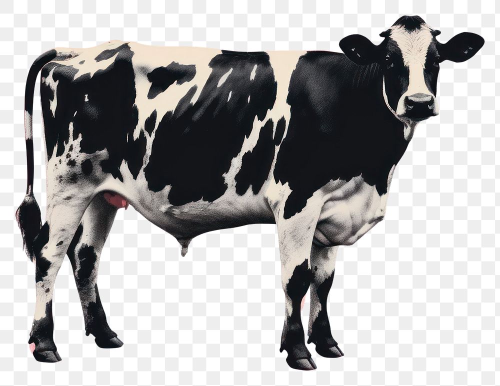 PNG Full body milk cow livestock cattle mammal. AI generated Image by rawpixel.
