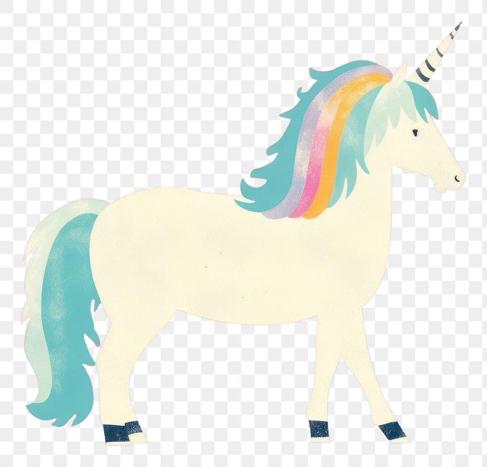 PNG Full body unicorn animal mammal horse. AI generated Image by rawpixel.