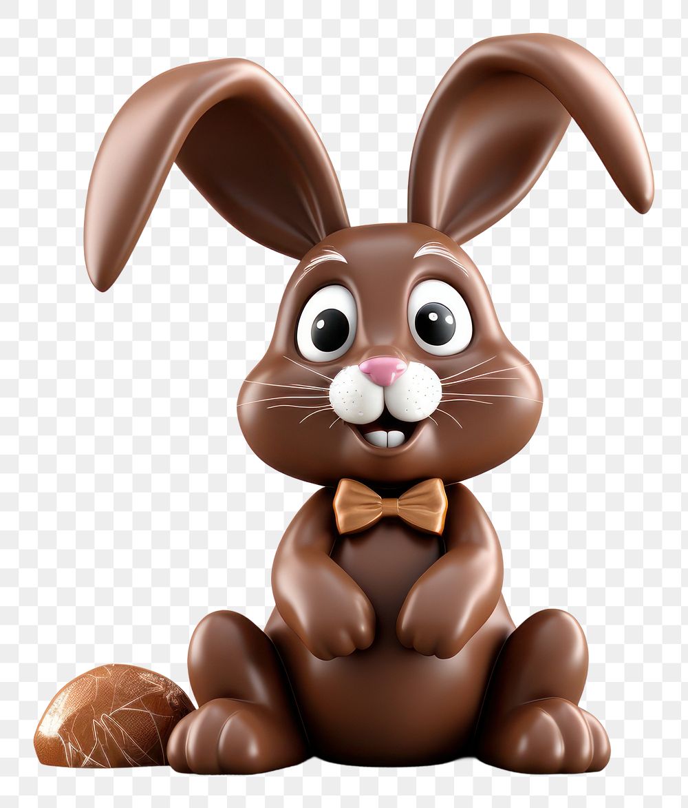 PNG Easter bunny chocolate white background representation. AI generated Image by rawpixel.