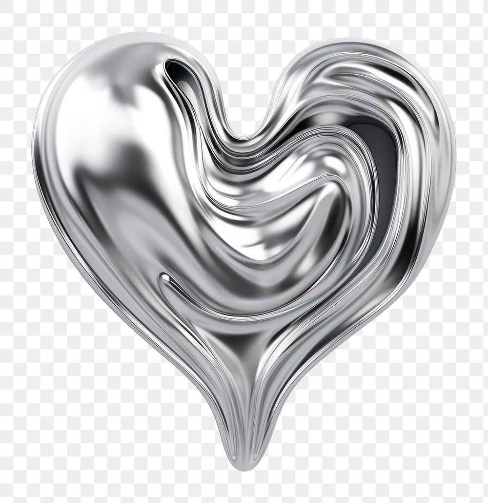 PNG  A heart backgrounds silver shape