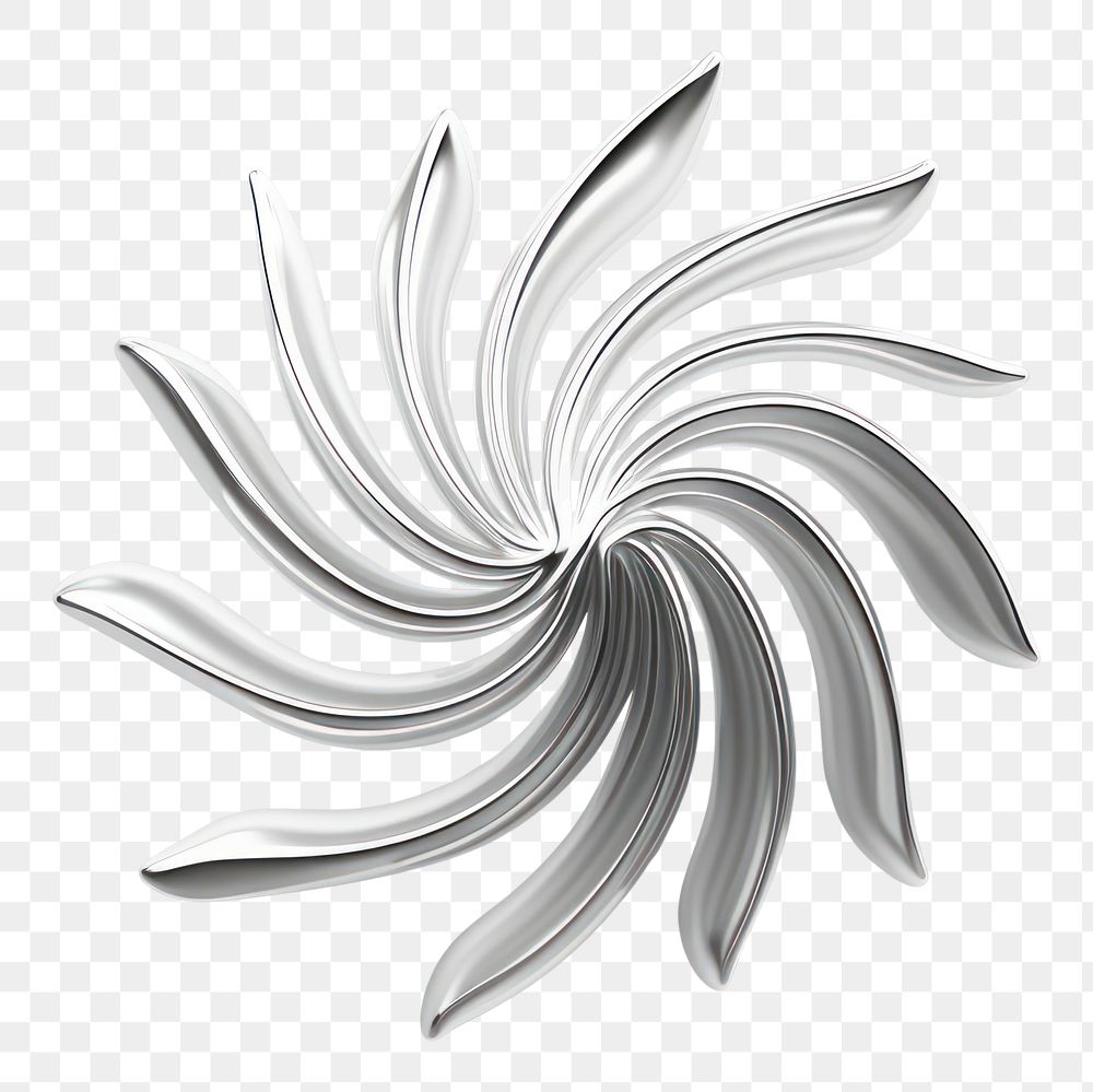 PNG  A sun pattern silver shape. AI generated Image by rawpixel.