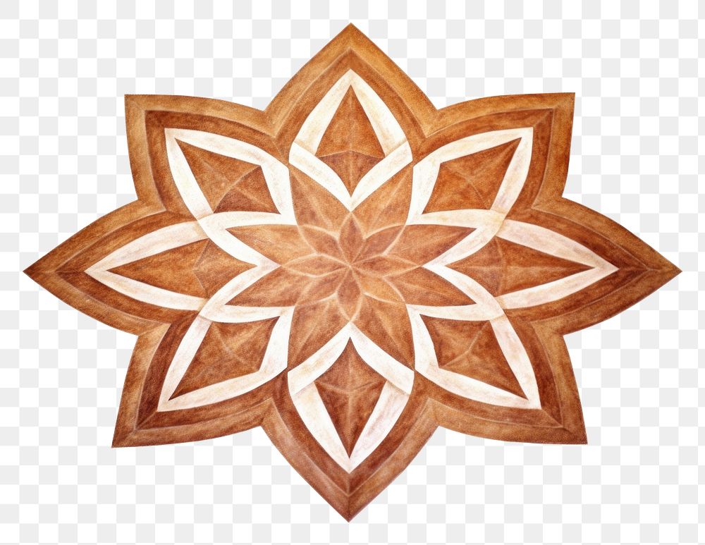 PNG Star pattern wood art. AI generated Image by rawpixel.