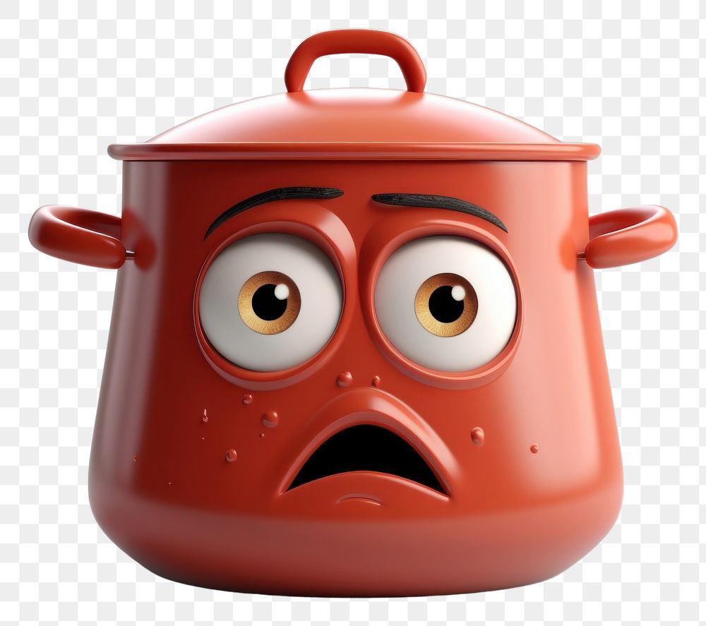 PNG  Cooking pot cartoon anthropomorphic cookware. AI generated Image by rawpixel.