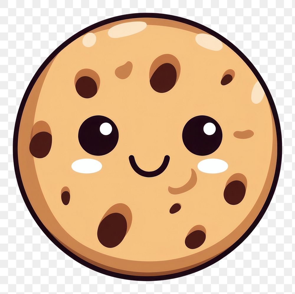 PNG  Cookie cartoon food anthropomorphic. AI generated Image by rawpixel.