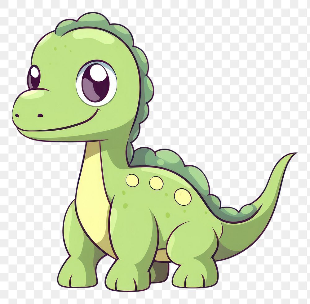 PNG  Apatosauras dinosaur reptile cartoon animal. AI generated Image by rawpixel.
