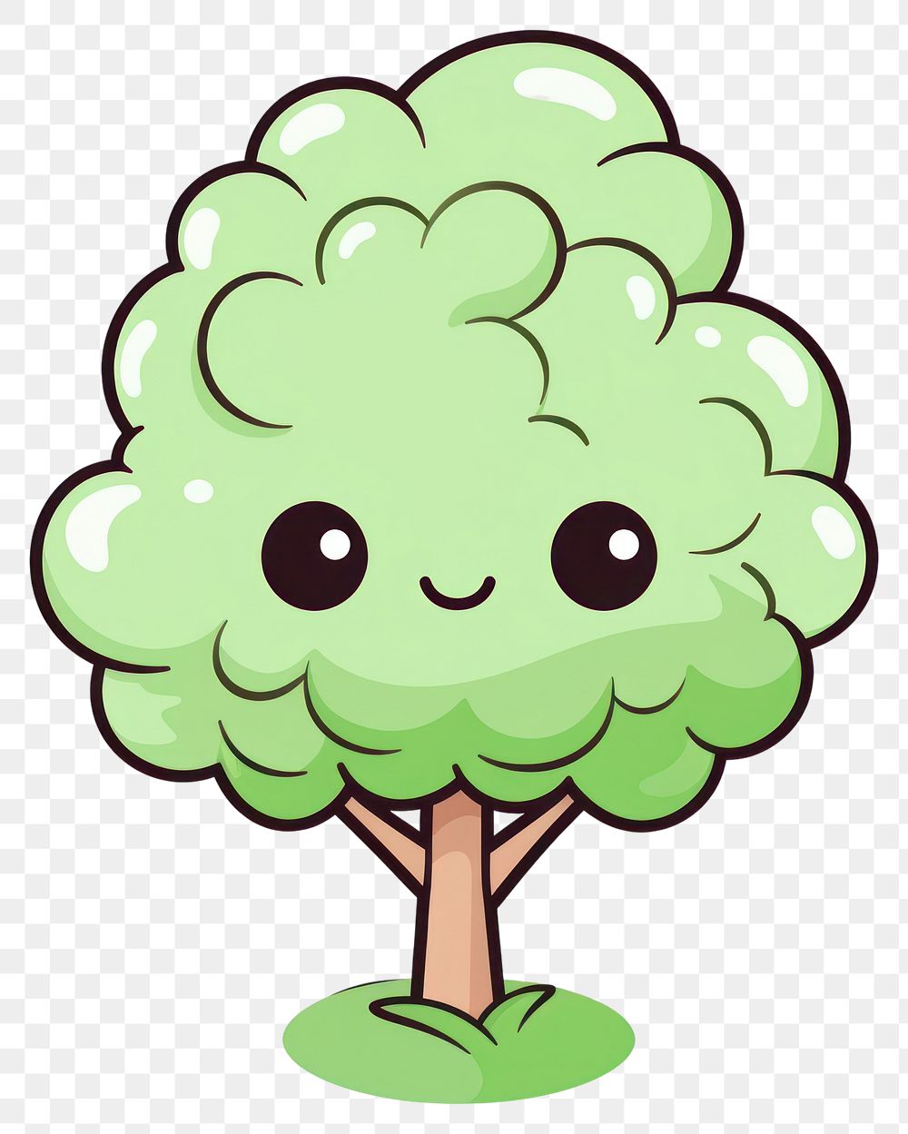 PNG  Tree cartoon drawing plant. AI generated Image by rawpixel.