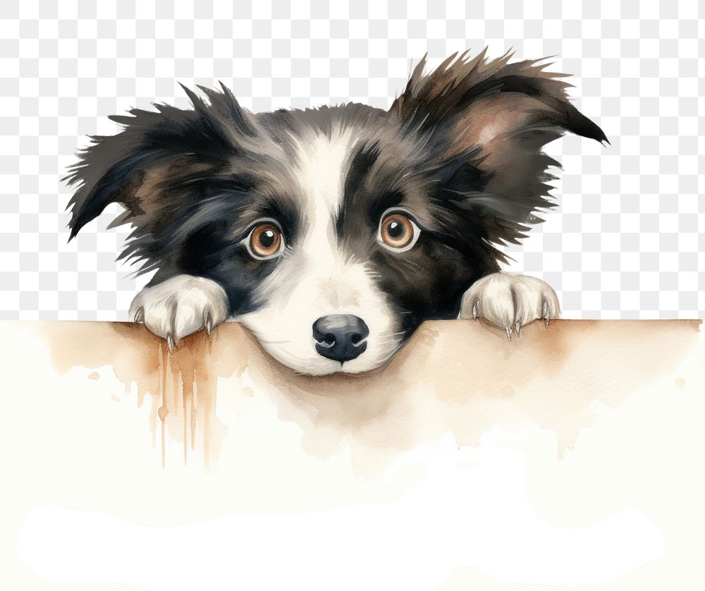 PNG Collie mammal animal puppy. AI generated Image by rawpixel.