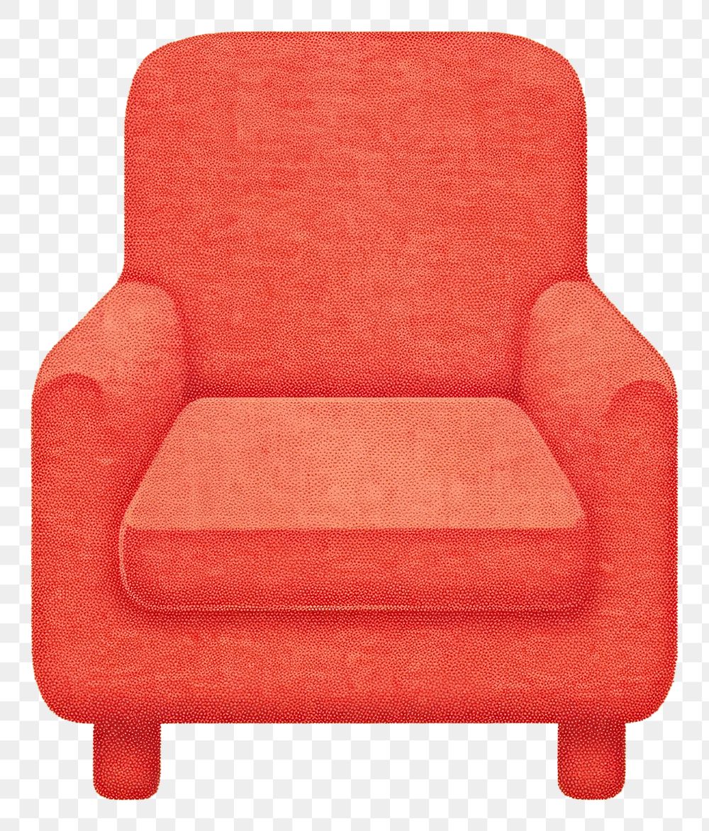 PNG Armchair furniture comfortable rectangle. AI generated Image by rawpixel.