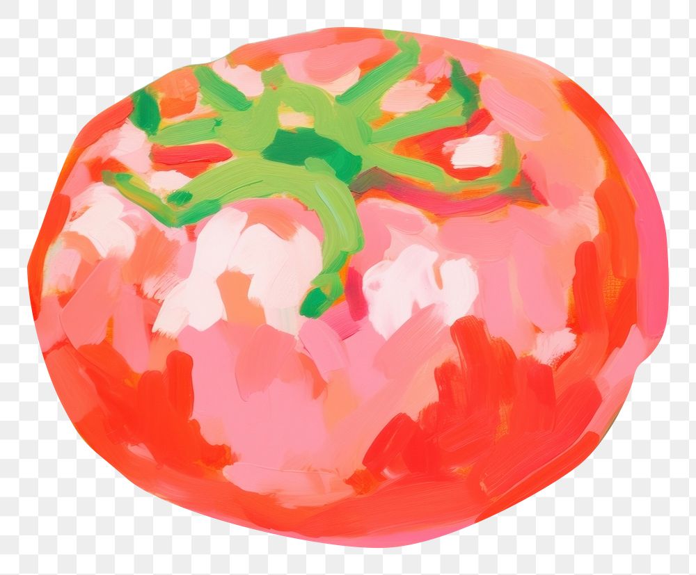 PNG Tomato vegetable painting cartoon. AI generated Image by rawpixel.