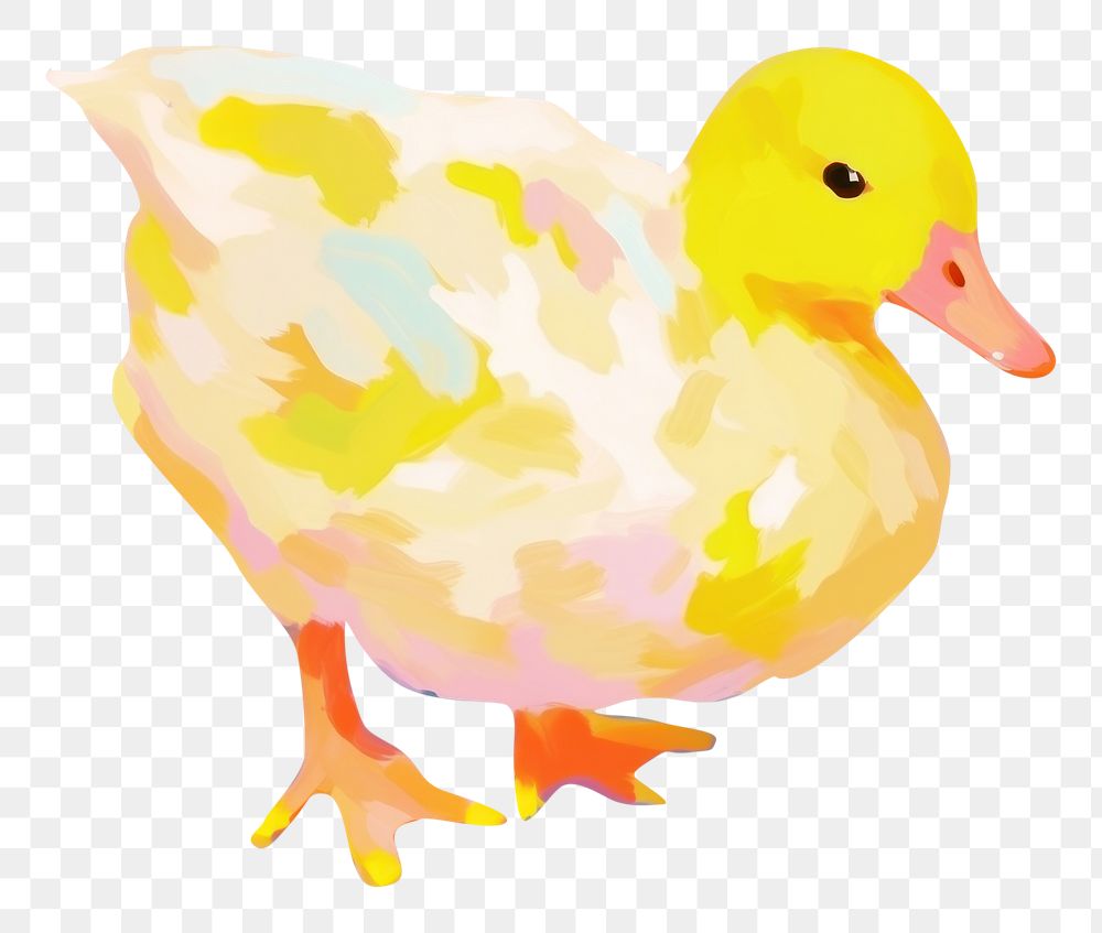 PNG Duck painting cartoon animal. AI generated Image by rawpixel.
