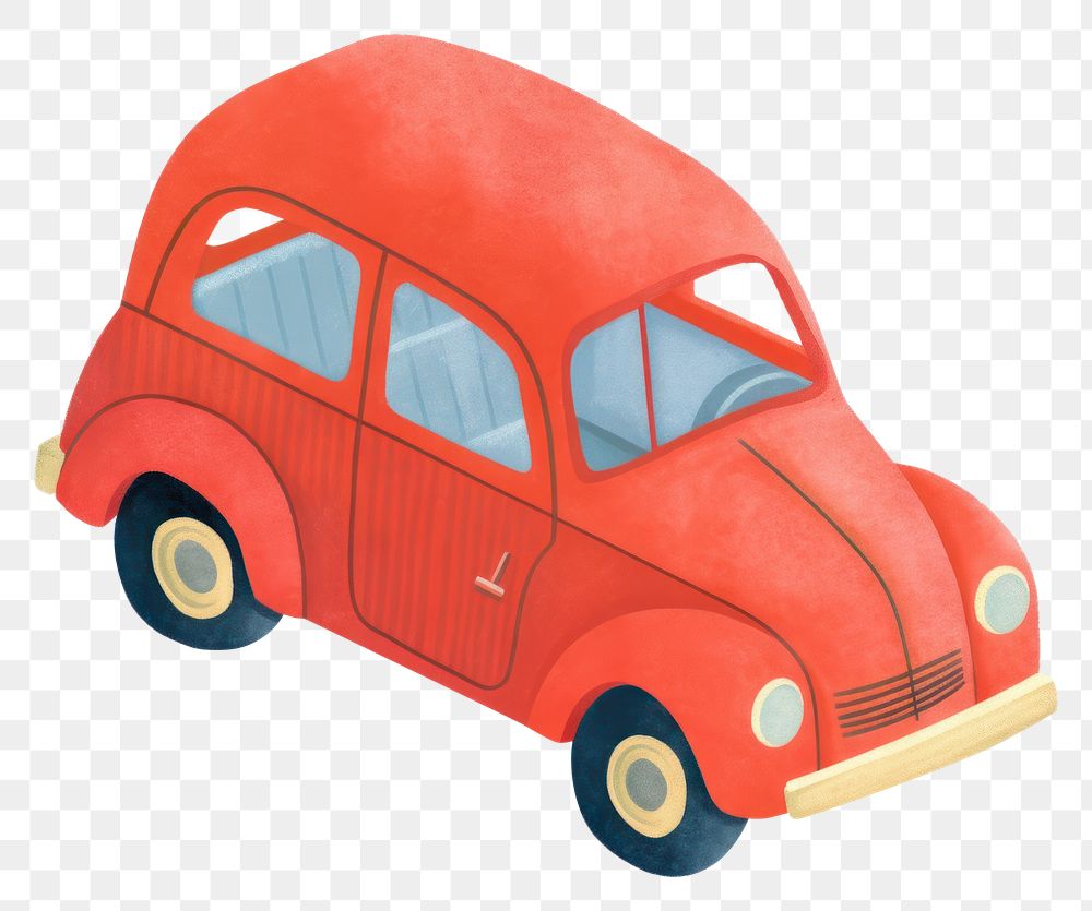 PNG A red car vehicle white background transportation. AI generated Image by rawpixel.