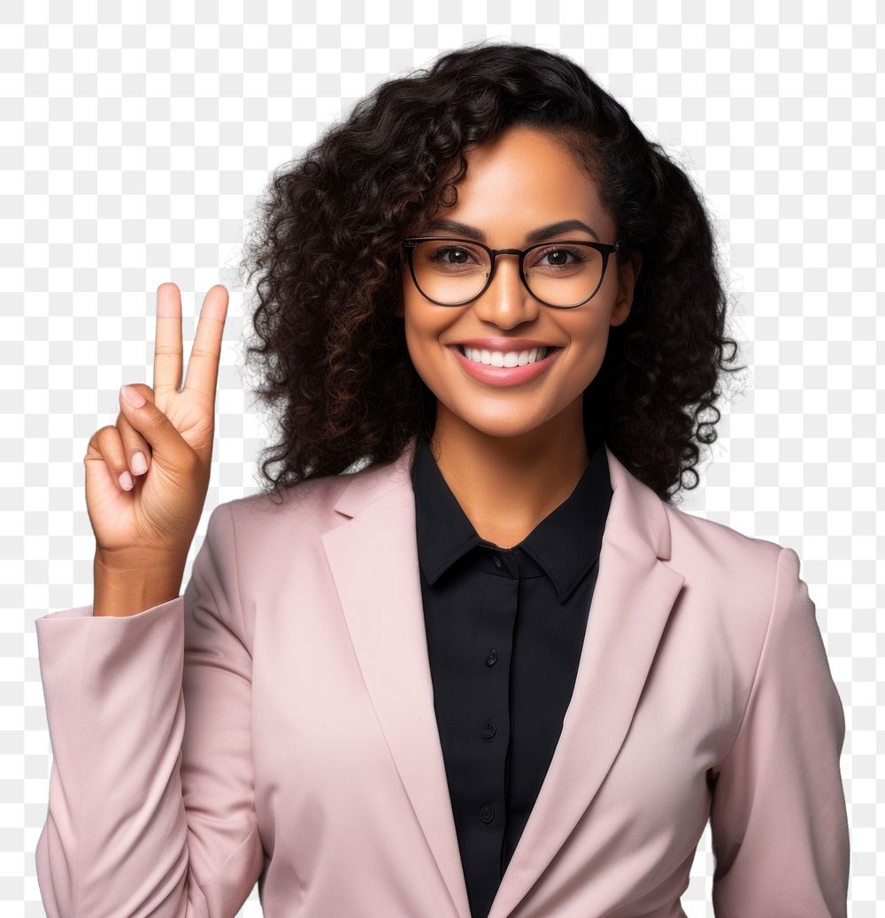 PNG Affrican american businesswoman portrait glasses person. AI generated Image by rawpixel.