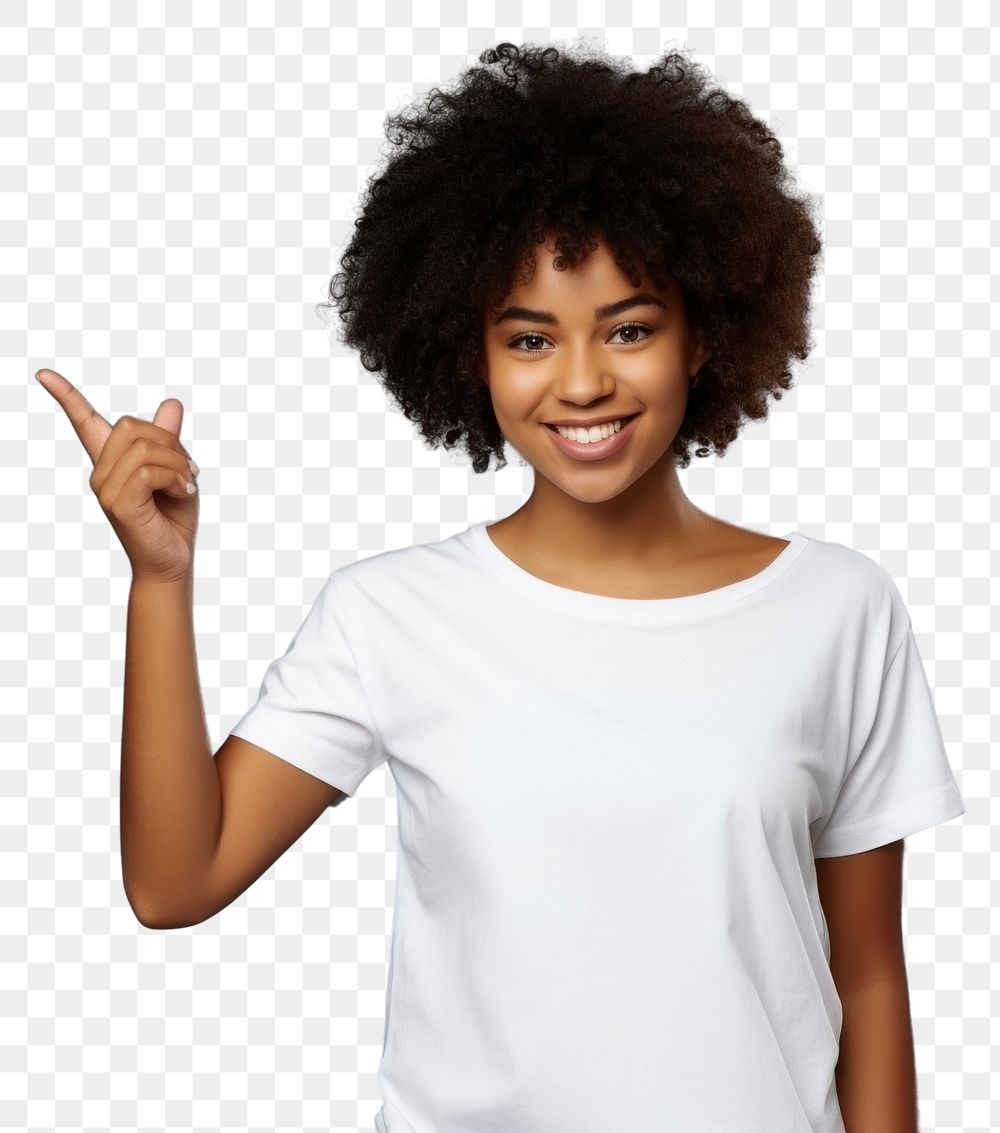 PNG Finger pointing standing portrait