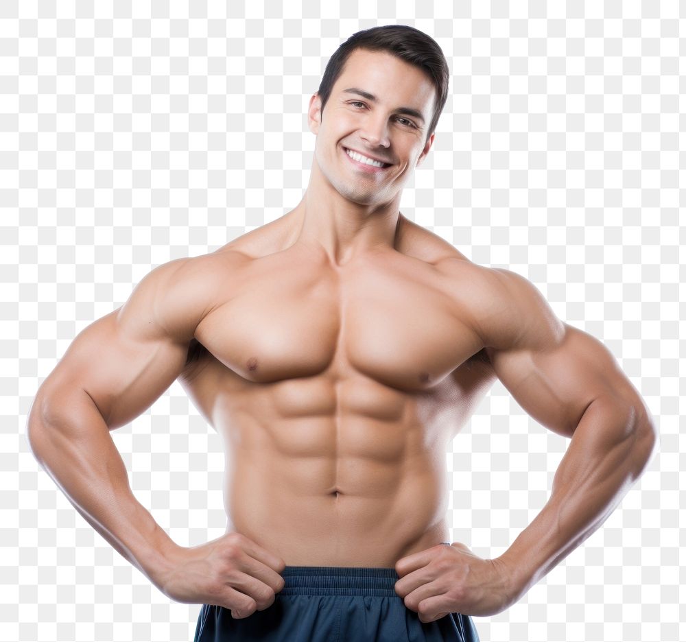PNG Muscal man fitness sports adult. AI generated Image by rawpixel.