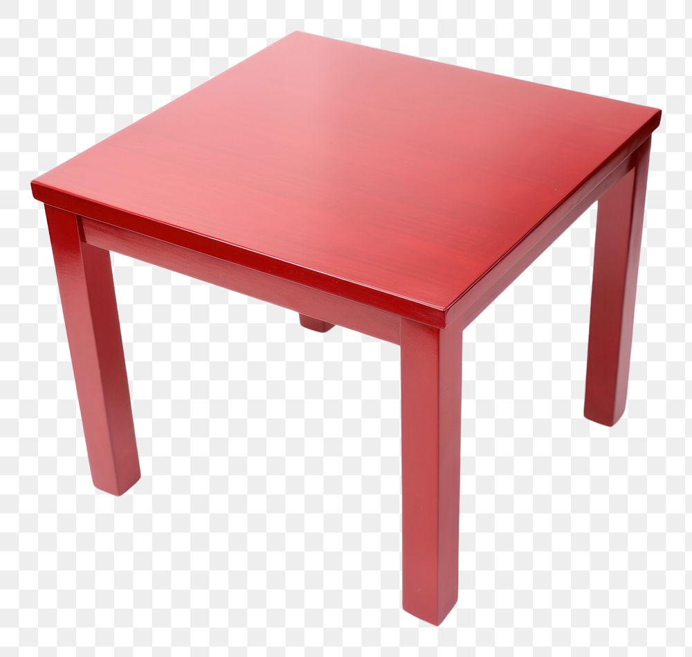 PNG Red wood table furniture desk. AI generated Image by rawpixel.