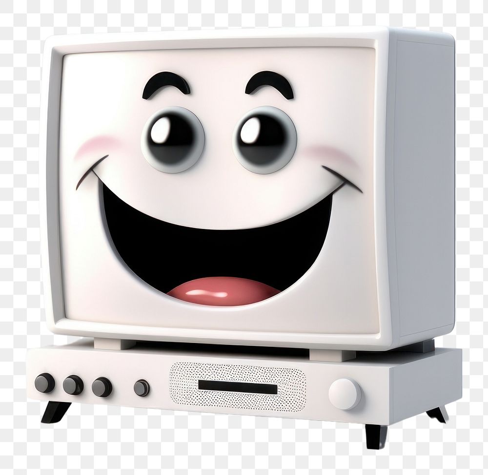 PNG  Television cartoon white face. AI generated Image by rawpixel.