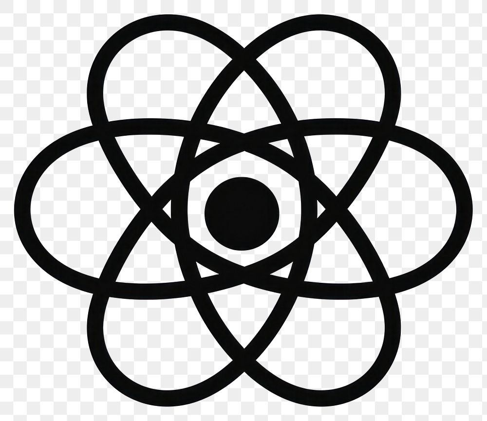 Atom Symbol Science, symbol, angle, white png | PNGEgg