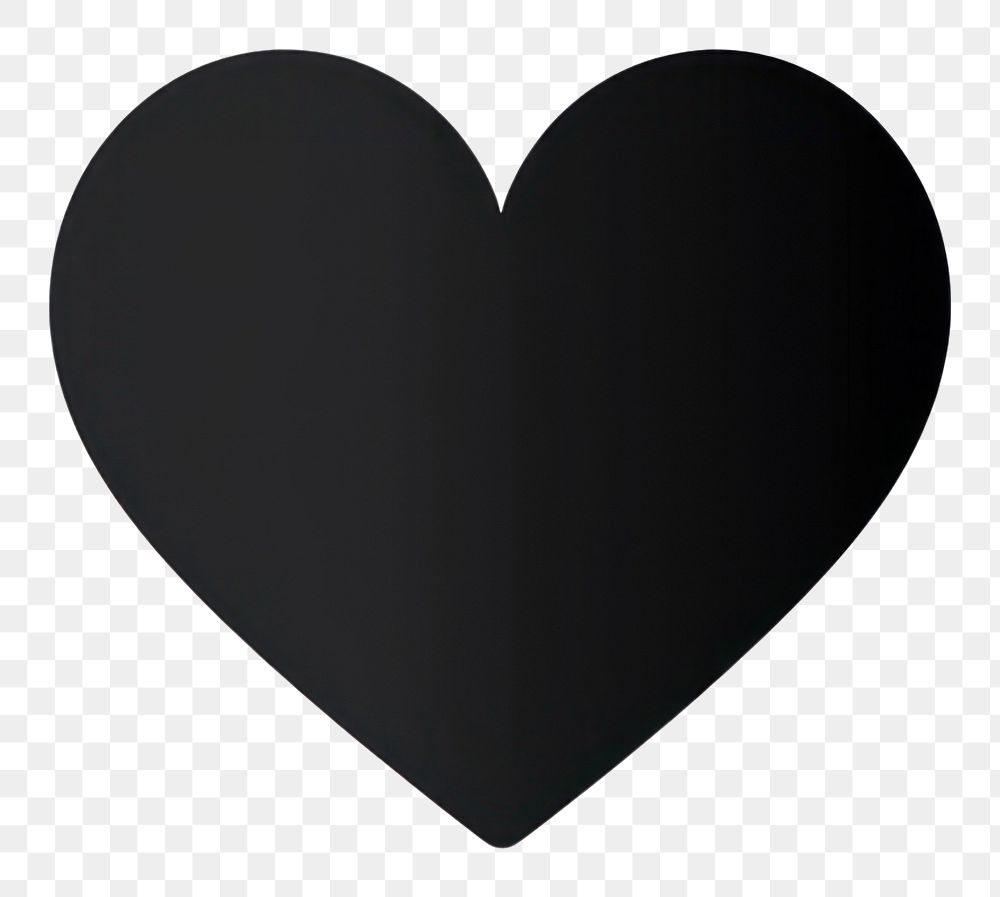 PNG Heart symbol shape black