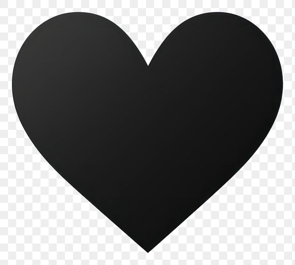 PNG Heart shape black white. AI generated Image by rawpixel.