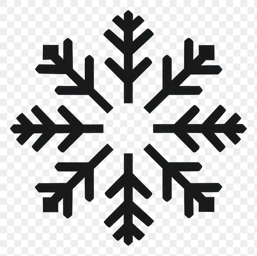 PNG Snow snowflake shape white. AI generated Image by rawpixel.