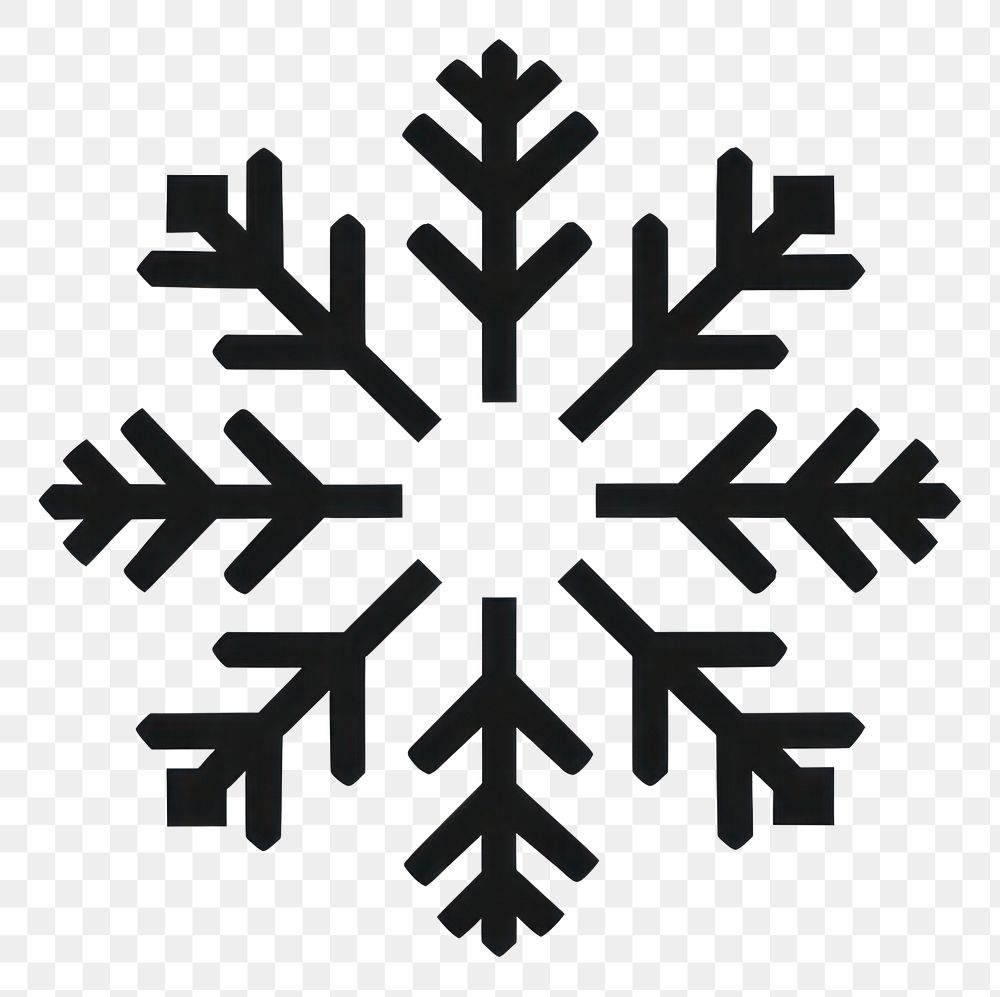 PNG Snow snowflake shape white. 