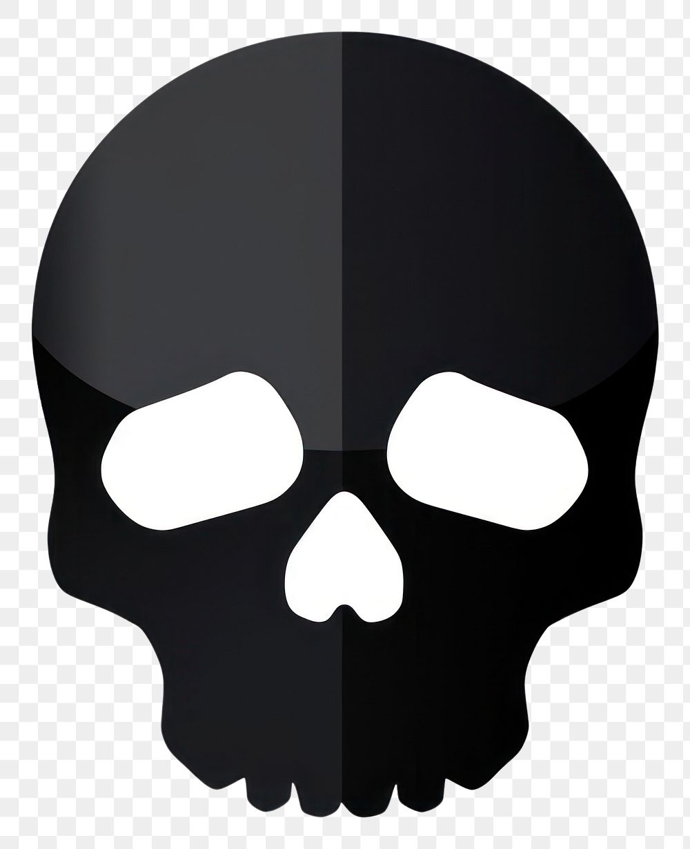 PNG Skull shape black moustache. AI generated Image by rawpixel.
