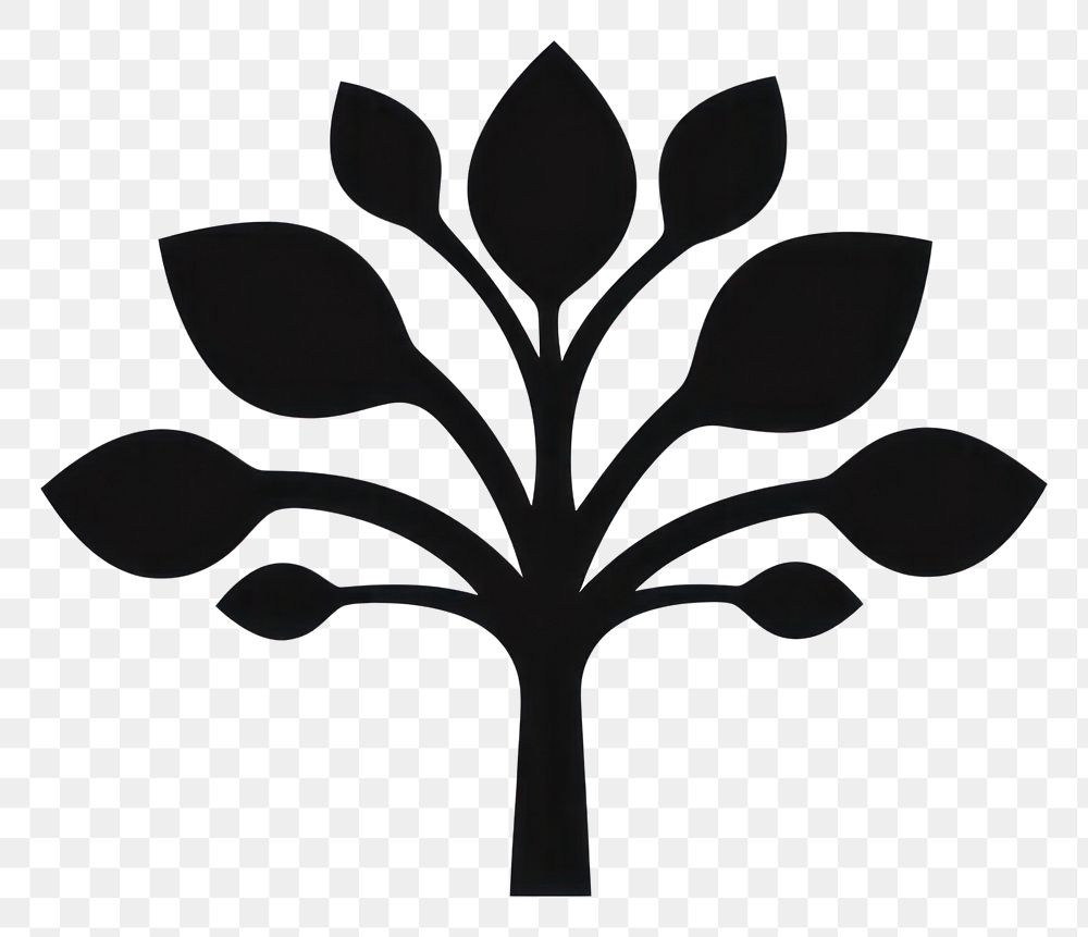 PNG Tree silhouette black monochrome. AI generated Image by rawpixel.