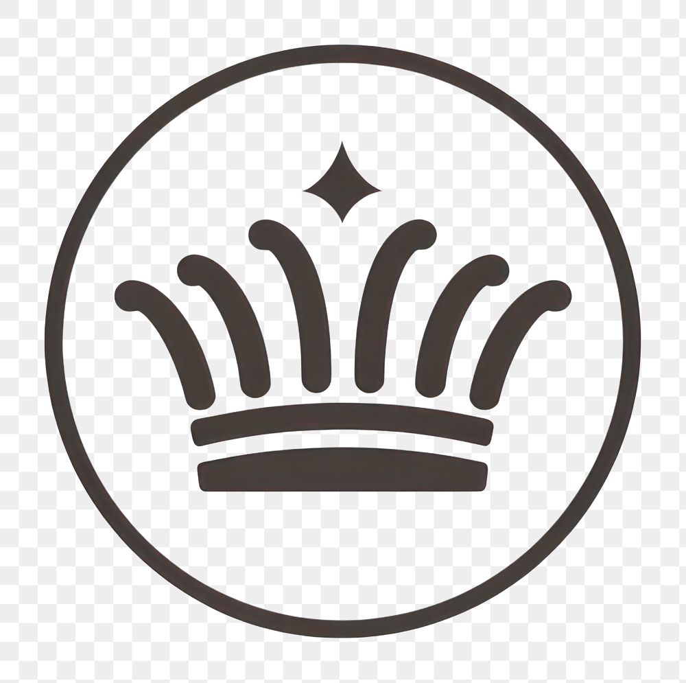 PNG A modern royal logo circle headpiece royalty. AI generated Image by rawpixel.